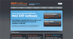 Desktop Screenshot of maxtoolkit.com